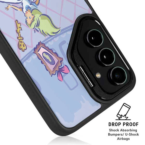 Disney Alice in Wonderland Falling down the Rabbit Hole Galaxy S24 FE Kickstand Case